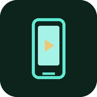 Smartphone-icoon: mobiel spelen
